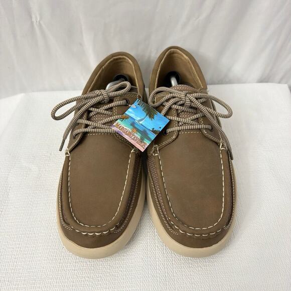 Margaritaville Shoes Mens Size 12 Palm Boat Lace Up Comfort Brown New main image 7